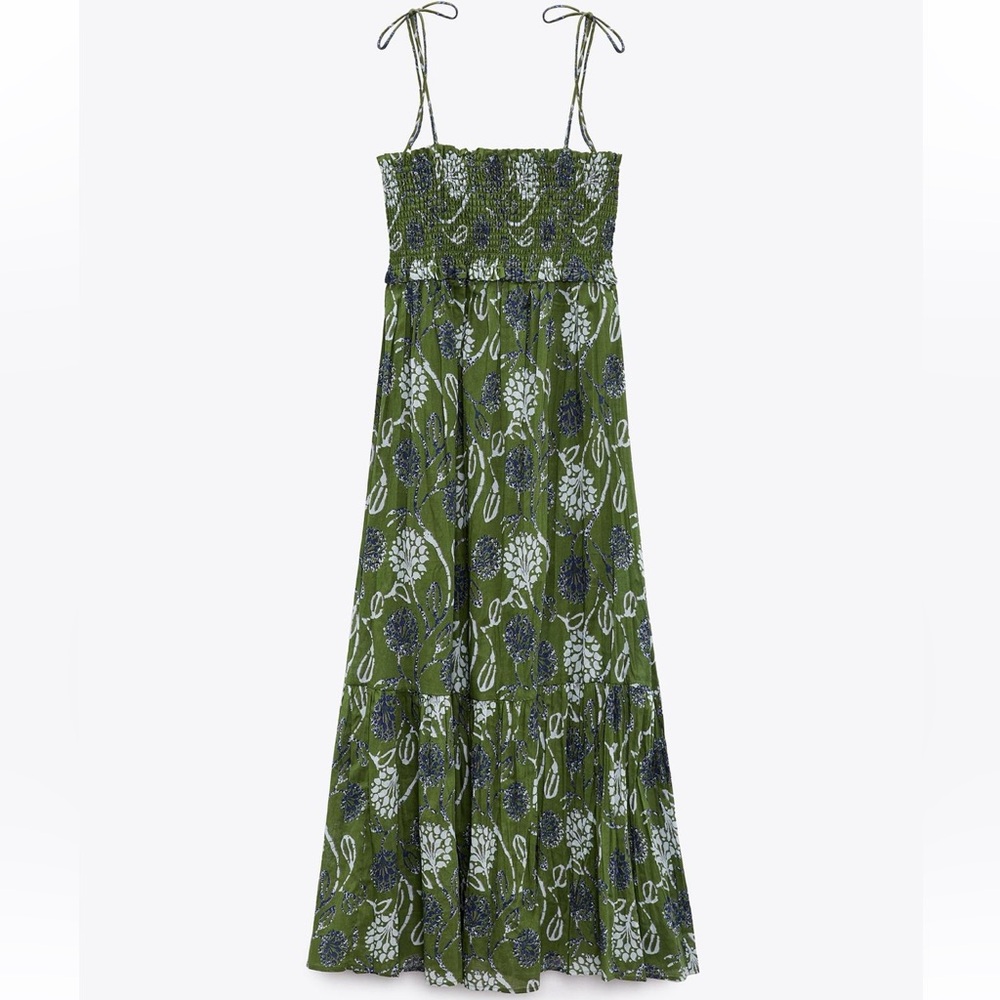 NWOT - Zara Floral Printed Midi Dress